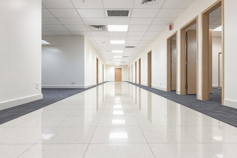 After professional cleaning result - Office Floor Restoration, Rockhampton CBD by Ozzie Commercial & Industrial Cleaners