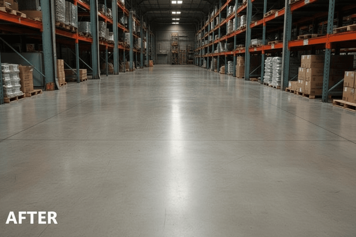 After professional cleaning result - Pressure Wash, Warehouse, Gracemere by Ozzie Commercial & Industrial Cleaners